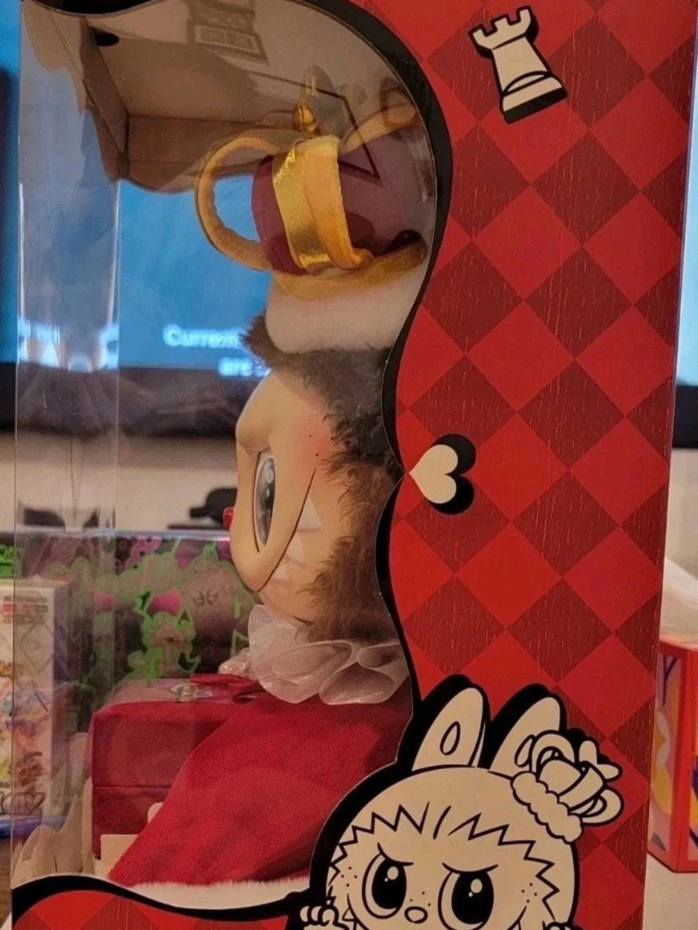 AUTHENTIC Pop Mart The Monsters Labubu Let's Checkmate King Vinyl Plush Doll